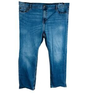 Old Navy Mens Jeans Sz 50x32 Slim Leg Flex Denim Stretch Pockets Medium Wash